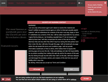 Tablet Screenshot of escortsvip.com